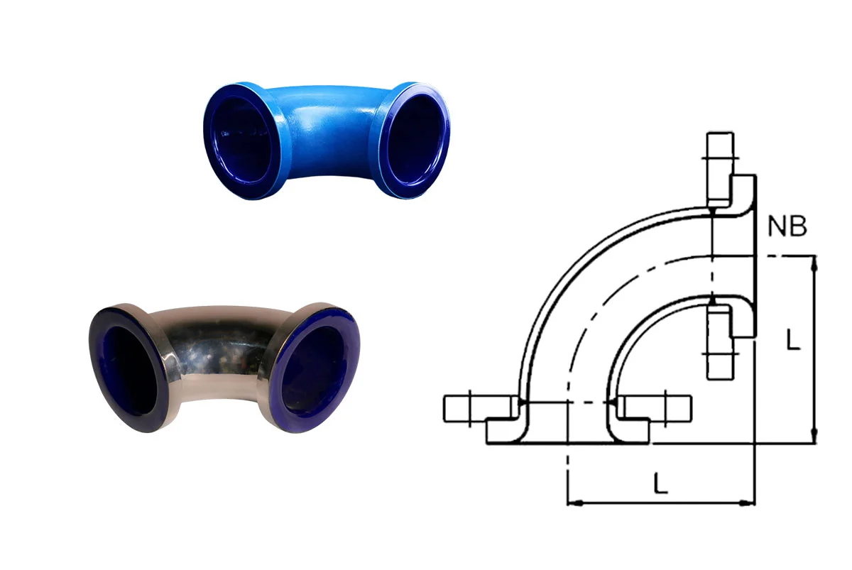 Flange Elbow 90 - 2D Structure - Glasskem