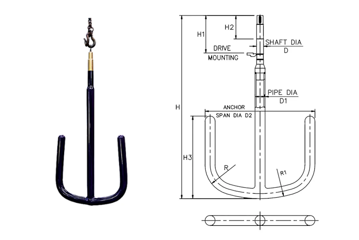 Anchor Agitator 2D Structure - Glasskem